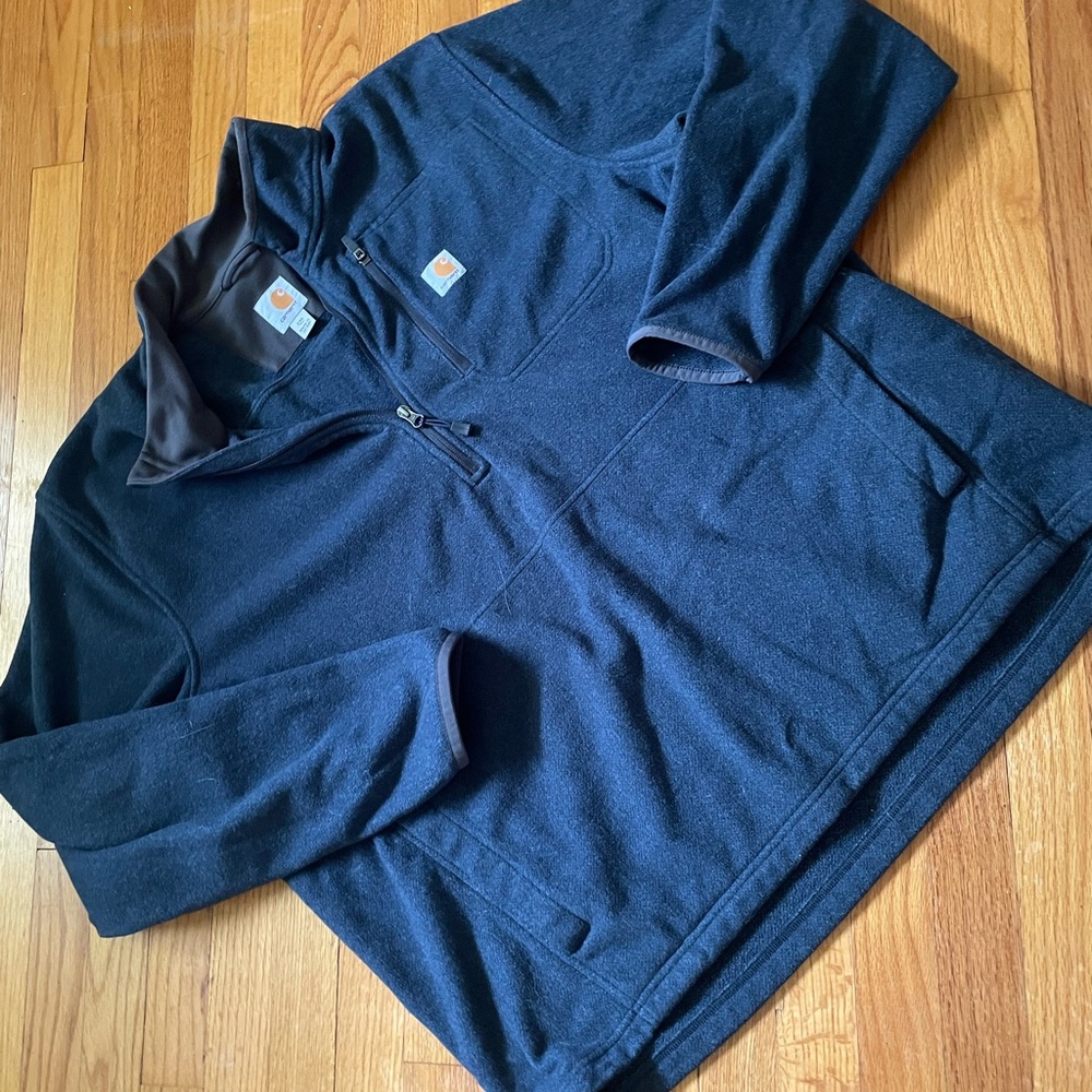 Carhartt pullover jacket blue size 2XL tall